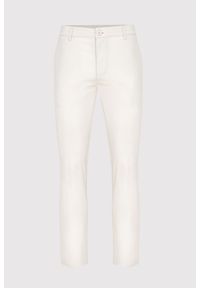 Pako Lorente - PAKO LORENTE – Męskie basicowe spodnie w kolorze ecru P23SB-WX-005-E-0. Materiał: bawełna, elastan. Długość: długie. Wzór: gładki #2