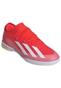 Adidas - Buty piłkarskie adidas X Crazyfast League In Jr IF0684 czerwone. Zapięcie: sznurówki. Kolor: czerwony. Materiał: guma, syntetyk. Sport: piłka nożna