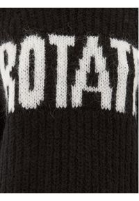 ROTATE Sweter Trui 112075100 Czarny Oversize. Kolor: czarny. Materiał: wełna