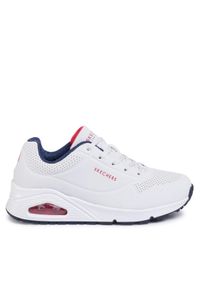 skechers - Skechers Sneakersy Uno Stand On Air 73690/WNVR Biały. Kolor: biały. Materiał: skóra