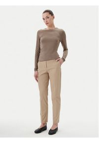 Marc O'Polo Chinosy B01 0341 10059 Brązowy Slim Fit. Kolor: brązowy. Materiał: bawełna #6