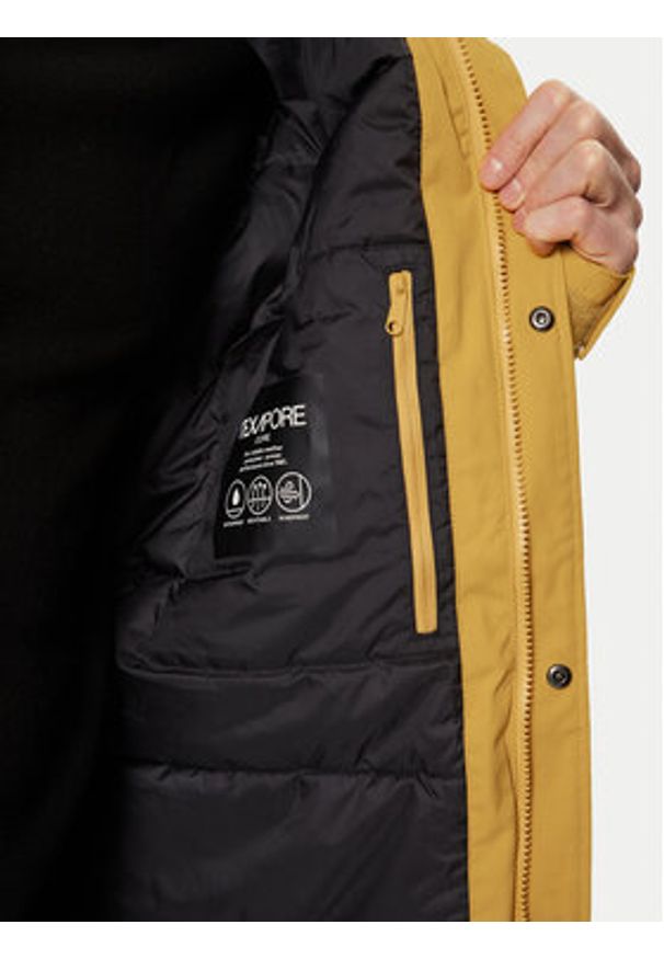 Jack Wolfskin Kurtka zimowa Glacier Canyon 1107674 Żółty Regular Fit. Kolor: żółty. Materiał: syntetyk. Sezon: zima