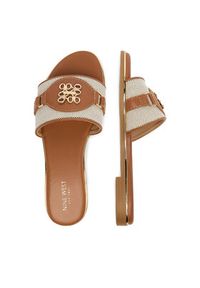 Nine West Klapki CEO-6165-32 Brązowy. Kolor: brązowy. Materiał: materiał #3