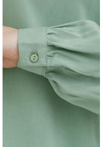 JDY Bluzka damska kolor zielony. Okazja: na co dzień. Kolor: zielony. Materiał: tkanina. Styl: casual #5