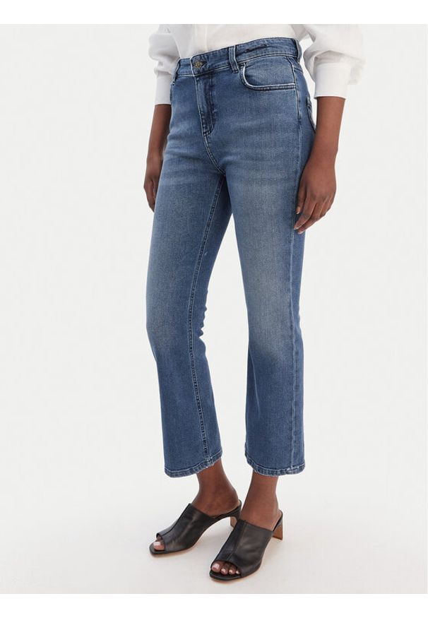 Marella Jeansy 2613181074 Niebieski Straight Fit. Kolor: niebieski