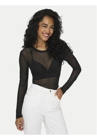 JDY Bluzka Elsa 15303787 Czarny Slim Fit. Kolor: czarny. Materiał: syntetyk #7