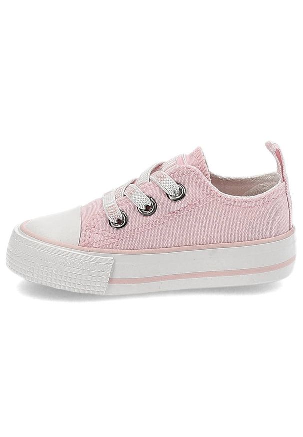 Big-Star - Różowe Trampki Big Star Materiałowe Dziecięce Buty Wsuwane. Okazja: na uczelnię. Zapięcie: bez zapięcia. Kolor: różowy. Materiał: materiał. Szerokość cholewki: normalna. Styl: elegancki