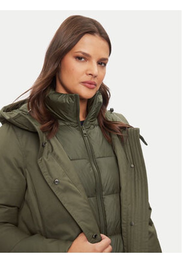 TOMMY HILFIGER - Tommy Hilfiger Parka WW0WW43121 Khaki Regular Fit. Kolor: brązowy. Materiał: bawełna