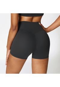 Intica - Krótkie legginsy sportowe z wysokim stanem i oddychającym materiałem Betsi. Stan: podwyższony. Kolor: niebieski. Materiał: materiał. Długość: krótkie. Sport: fitness #5