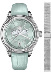 AVIATOR - Zegarek damski Aviator V.1.33.0.261.4-SET srebrny. Kolor: srebrny #1