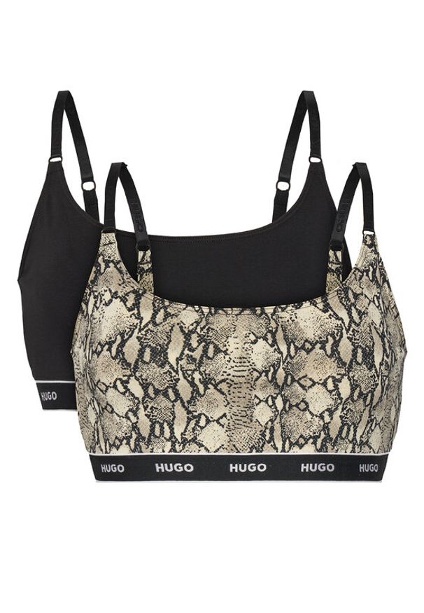 Hugo - HUGO Komplet biustonoszy topów 50495872 Kolorowy. Materiał: bawełna. Wzór: kolorowy