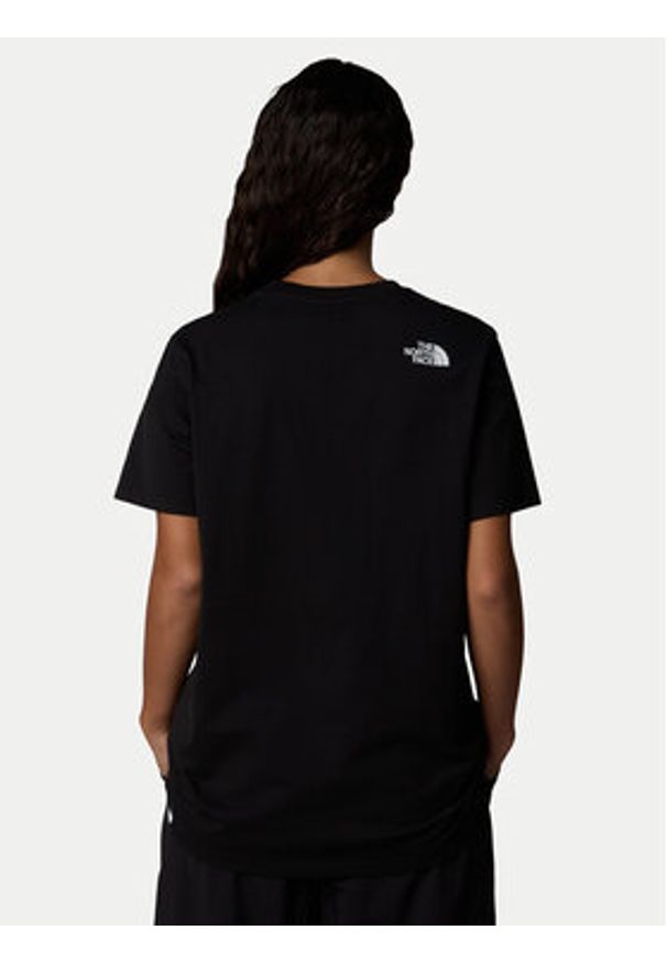 The North Face T-Shirt Easy NF0A8A6G Czarny Loose Fit. Kolor: czarny. Materiał: syntetyk, bawełna