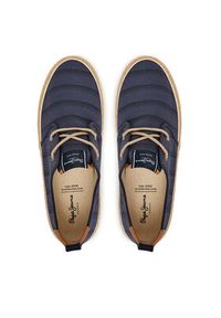 Pepe Jeans Espadryle Port Lines PMS10331 Granatowy. Kolor: niebieski. Materiał: materiał #4