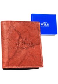 ALWAYS WILD - Portfel skórzany Always Wild AW-N890-MAL brązowy. Kolor: brązowy. Materiał: skóra