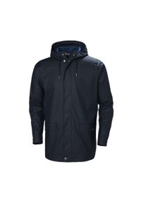 Kurtka uniwersalna męska Helly Hansen Moss Rain Coat. Typ kołnierza: kaptur. Kolor: niebieski. Materiał: syntetyk