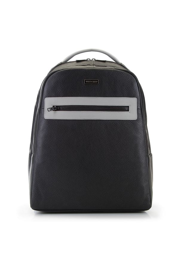 Wittchen - Męski plecak na laptopa 11"/12" skórzany. Kolor: szary. Materiał: skóra. Styl: elegancki, klasyczny, biznesowy
