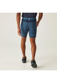 Regatta - Spodenki Mountain Shorts II. Kolor: niebieski. Materiał: poliamid, materiał, elastan