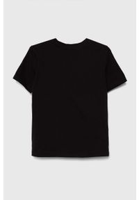 Calvin Klein Jeans t-shirt bawełniany dziecięcy kolor czarny z nadrukiem. Kolor: czarny. Materiał: bawełna. Wzór: nadruk. Styl: klasyczny #3