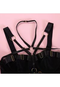 Intica - Body z paseczkami na wieczór regulowane wycięcia Ticuta. Kolor: różowy. Materiał: materiał. Wzór: paski #6