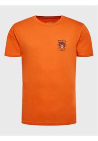 Brixton T-Shirt Sparks 16861 Pomarańczowy Regular Fit. Kolor: pomarańczowy. Materiał: bawełna