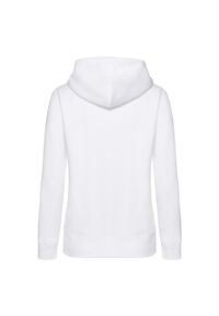 FRUIT OF THE LOOM - Kurtka Dresowa Z Kapturem Lady Fit Dla Kobiet. Typ kołnierza: kaptur. Kolor: biały. Materiał: dresówka