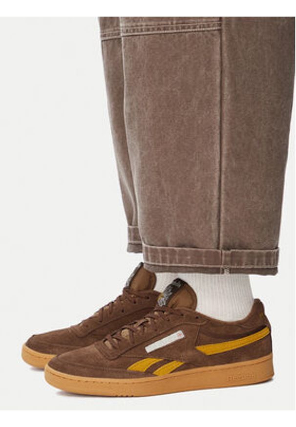 Reebok Sneakersy SS-CLUB C REVENGE VINTAGE 100261746 Brązowy. Kolor: brązowy. Materiał: zamsz, skóra. Model: Reebok Club