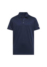 Adidas - Koszulka polo Performance Short Sleeve Kids. Typ kołnierza: polo. Kolor: niebieski. Materiał: materiał. Sport: golf