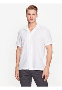 Lindbergh Koszula 30-203319 Biały Relaxed Fit. Kolor: biały. Materiał: bawełna