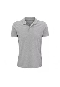 SOL'S - Męska Koszulka Polo Planet Melange. Typ kołnierza: polo. Kolor: szary
