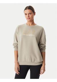 EA7 Emporio Armani Bluza 7W001488 AF24375 U6225 Beżowy Regular Fit. Kolor: beżowy. Materiał: syntetyk #1