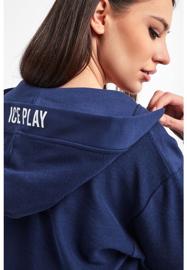 Ice Play - Bluza dresowa damska ICE PLAY. Typ kołnierza: kaptur. Materiał: dresówka. Długość rękawa: długi rękaw. Długość: długie