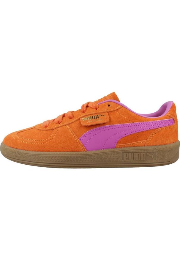 Tenisówki Puma Model Palermo Jr Kolor Pomarańczowy. Kolor: pomarańczowy. Materiał: tkanina