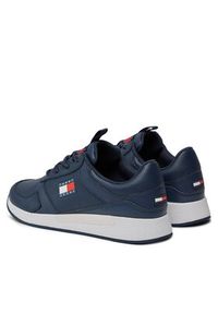 Tommy Jeans Sneakersy Flexi Runner EM0EM01409 Granatowy. Kolor: niebieski. Materiał: skóra #5
