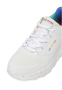 skechers - Skechers Sneakersy UNO LITE 310456L WMLT Biały. Kolor: biały. Materiał: syntetyk, materiał #3