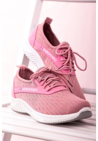 Casu - Różowe buty sportowe sznurowane casu 204/7p. Kolor: różowy #2