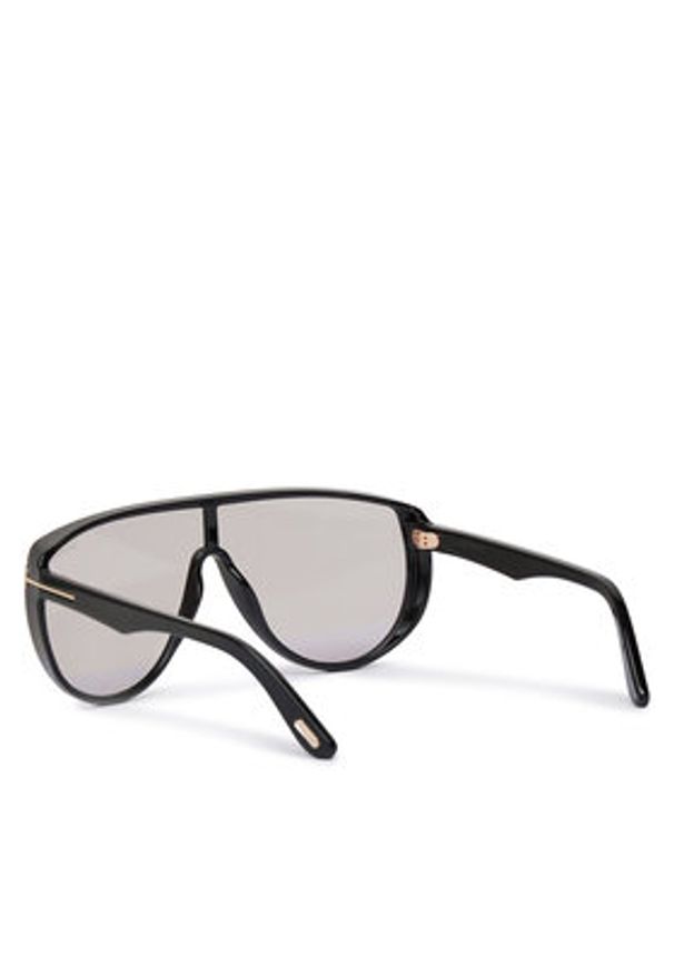 Tom Ford Okulary przeciwsłoneczne Achilles FT1182 01A Czarny. Kolor: czarny