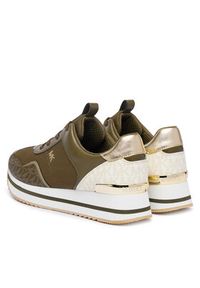 MICHAEL Michael Kors Sneakersy Raina 43T6RNFS1D Khaki. Kolor: brązowy. Materiał: skóra #2