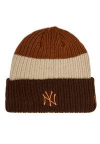 New Era Czapka Wmns Stripe Nyy 60364191 Brązowy. Kolor: brązowy. Materiał: materiał, akryl #1