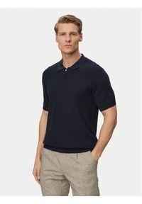 JOOP! Polo Vascor 30101508 Granatowy Regular Fit. Typ kołnierza: polo. Kolor: niebieski. Materiał: bawełna #1