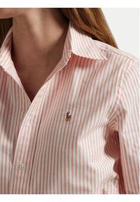 Polo Ralph Lauren Koszula 211941508005 Różowy Slim Fit. Typ kołnierza: polo. Kolor: różowy. Materiał: bawełna #3