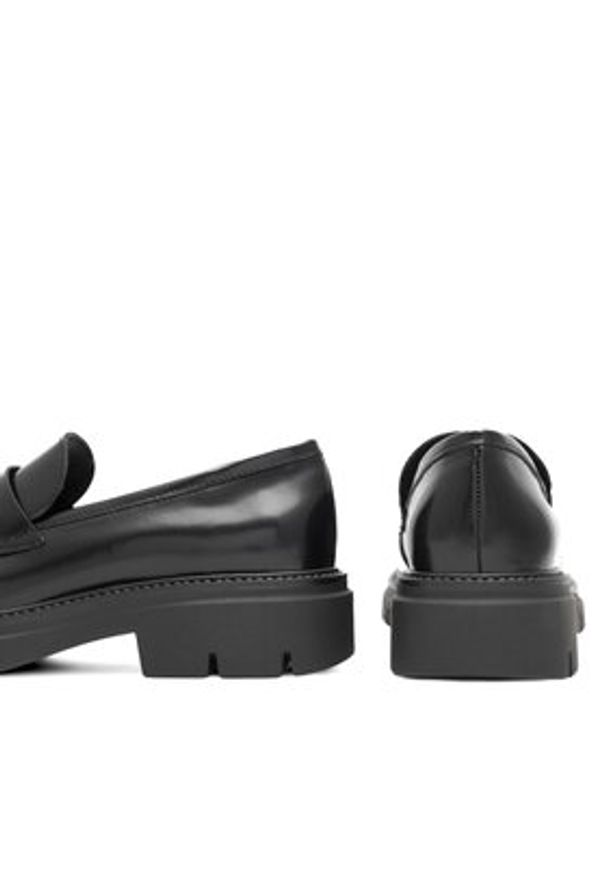 Gino Rossi Loafersy RUBBER-I22 23580AB Czarny. Kolor: czarny. Materiał: skóra