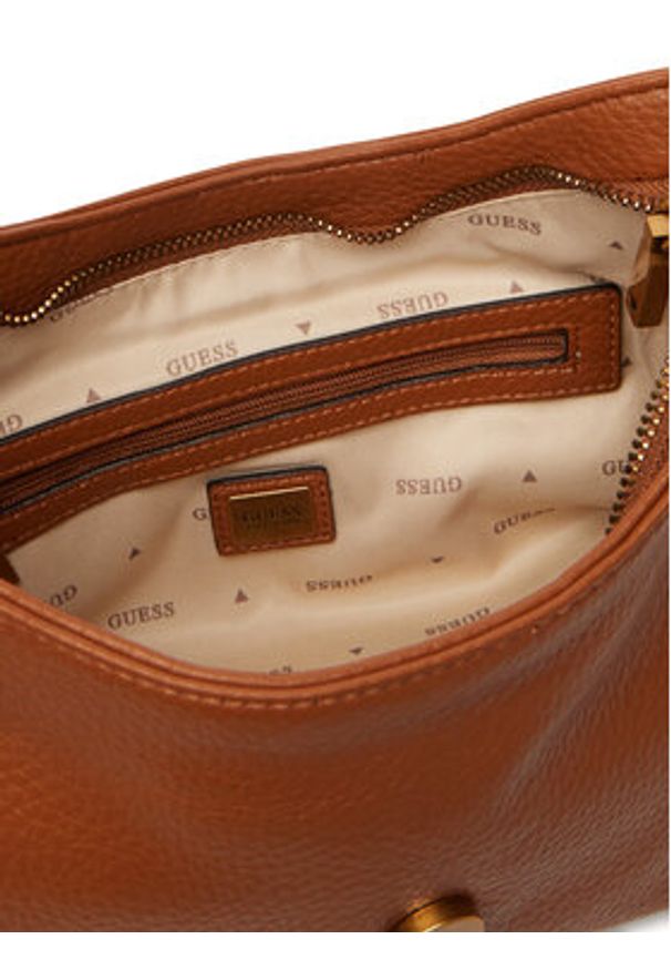 Guess Torebka Camden Mini HWBB93 08720 Brązowy. Kolor: brązowy. Materiał: skórzane