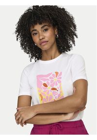 only - ONLY T-Shirt Kita 15367568 Biały Regular Fit. Kolor: biały. Materiał: bawełna #5
