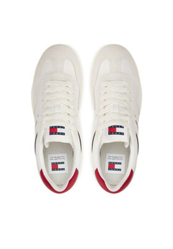 Tommy Jeans Sneakersy Tjm Leather Retro Cupsole EM0EM01414 Kolorowy. Materiał: skóra, zamsz. Wzór: kolorowy