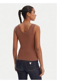 Fracomina Top FR26ST4005K524R9 Brązowy Slim Fit. Kolor: brązowy. Materiał: wiskoza #4