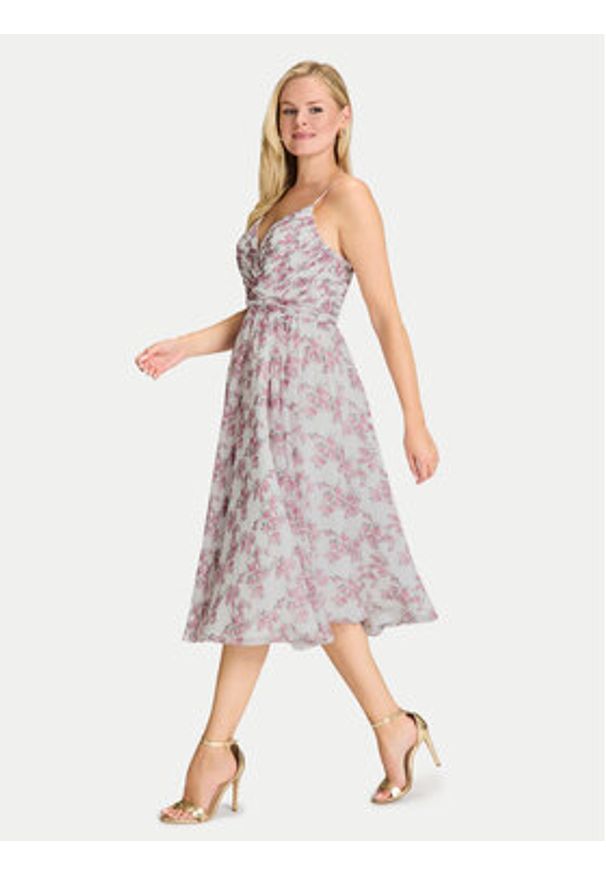 Hey Kyla Sukienka koktajlowa 5AI215HK Kolorowy Regular Fit. Materiał: syntetyk. Wzór: kolorowy. Styl: wizytowy