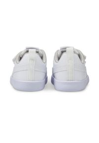 Buty Puma Courtflex v2 V Inf, Dzieci. Kolor: biały, wielokolorowy, fioletowy, szary. Materiał: materiał, syntetyk. Sport: turystyka piesza