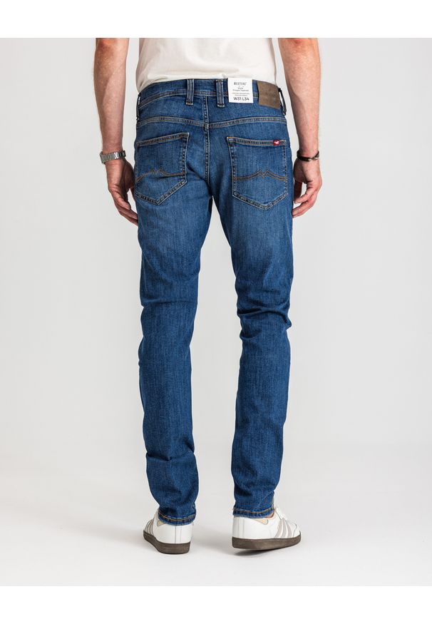 Męskie Spodnie Jeansowe Mustang Style Oregon Tapered Denim Blue 1017123 5000 782