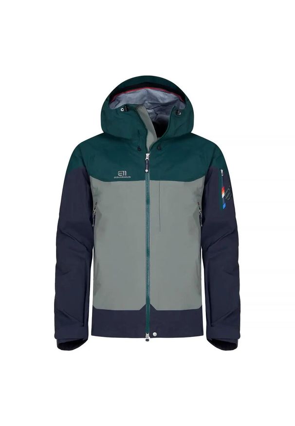 ELEVENATE - Kurtka narciarska Elevenate Bec de Rosses XI. Kolor: wielokolorowy, szary, zielony. Sezon: zima. Sport: narciarstwo