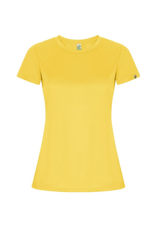 ROLY - Damska Koszulka Sportowa Imola. Kolor: żółty. Sport: turystyka piesza